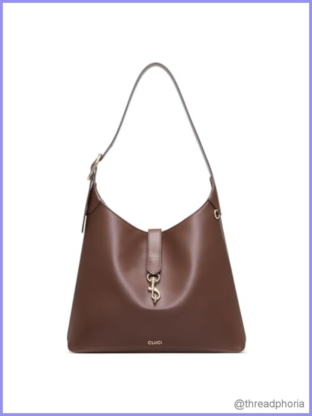 Slouchy Hobo Shoulder Bag Vegan Leather Women Handbag